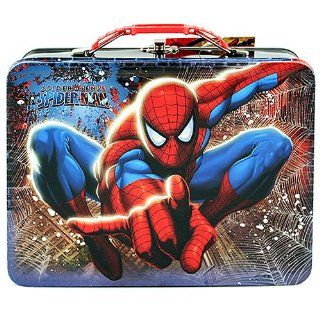 Spider Man Web Swinging Tin Lunch Box: Toys & Games