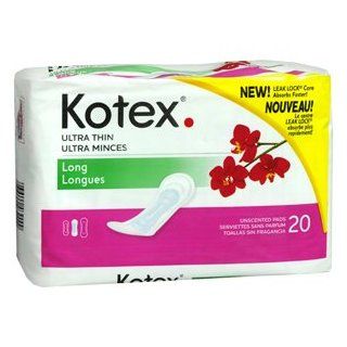 KOTEX EXTRA ULTRA THIN LONG 12/Case 20 EACH: Health & Personal Care
