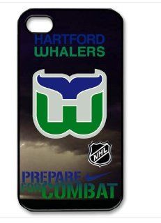 Hartford Whalers NHL HD image case cover for iphone 4/4S black A Nice Present: Cell Phones & Accessories