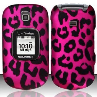 Cell Phone Case Cover Skin for Samsung U365 Gusto 2 (Pink Leopard)   Verizon: Cell Phones & Accessories