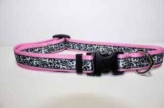 Dog Collar   Chantilly Pink   Size Medium 
