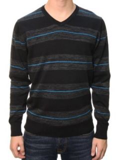 RetroFit Men's Long Sleeve Henley Striped Hooded Shirt Sweater Black 2XL at  Mens Clothing store