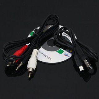 New Portable 3.5mm Earphone Jack Tape to PC Super USB Cassette to MP3 Converter Capture Audio Music Player: Computers & Accessories
