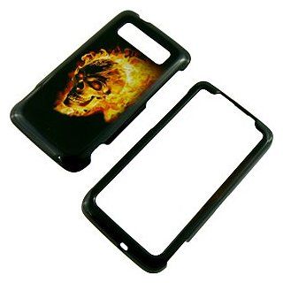 Fire Skull Protector Case for HTC Trophy: Cell Phones & Accessories
