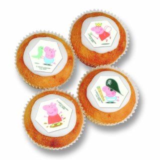 Peppa Pig Cupcake Toppers: Decorative Cake Toppers: Kitchen & Dining