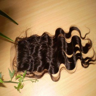 oDDl Virgin Brazilian Remy Hair Silk Top Lace Closures Wavy (4"x4") Grade 5A : Hair Extensions : Beauty