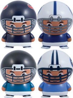 NFL Buildable Capsule Figures (4 Piece Set) AFC South: Houston Texans, Indianapolis Colts, Jacksonville Jaguars, and Tennessee Titans: Toys & Games