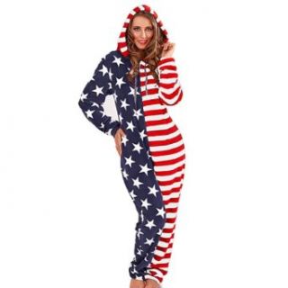 New Loungeable Boutique Stars and Stripes USA Flag Onesie in Blue XS at  Womens Clothing store