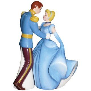 Westland Giftware Life According to Disney Princesses Cinderella and Prince Charming Dance 4 Inch Magnetic Salt and Pepper Shakers: Kitchen & Dining