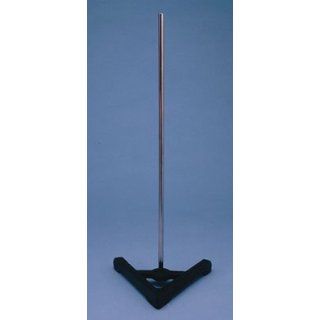 Ginsberg Scientific 7 G55 Support A Base 7.75 x 8 Inches Width Across Legs   Rod .4375 Inches x 23 Inches: Science Lab Instruments: Industrial & Scientific
