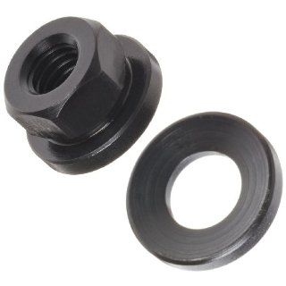 12L14 Steel Hex Nut, Black Oxide Finish, Grade 2, Right Hand Threads, Class 2B 5/16" 18 Threads, 1 1/8" Width Across Flats, Made in US (Pack of 5): Industrial & Scientific