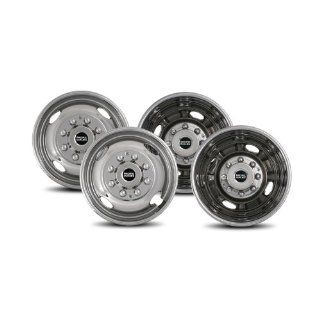 Pacific Dualies 38 1608 Polished 16 Inch 8 Lug  Stainless Steel Wheel Simulator Kit for 1974 2000 Chevy GMC 3500, 1974 1998 Ford F350, 2008 2012 Ford E350/E450 Van, 1974 1999 Dodge Ram 3500: Automotive