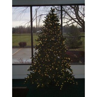7 1/2' Pre Lit Pine Artificial Christmas Tree w/ Clear Light  