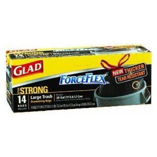 Glad ForceFlex Drawstring Large Trash Bags, 14 Counts (Pack of 12) : Large Kitchen Trash Bags : Grocery & Gourmet Food