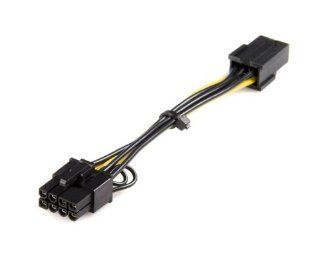 StarTech PCI Express 6 pin to 8 pin Power Adapter Cable (PCIEX68ADAP): Computers & Accessories