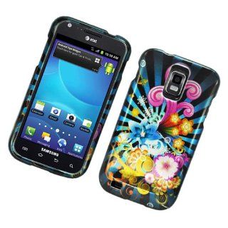 Colorful Fireworks 2D Glossy Faceplate Hard Plastic Protector Snap On Cover Case For Samsung Hercules T989: Cell Phones & Accessories