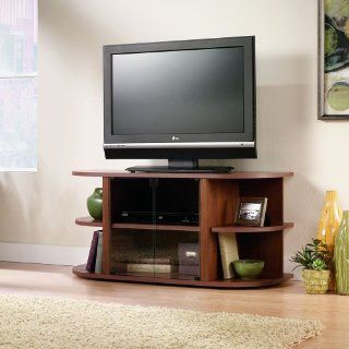 Sauder Camber Hill Panel TV Stand in Sand Pear Finish   Television Stands