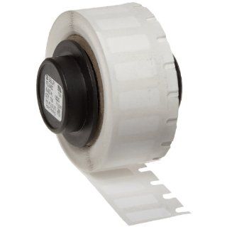 Brady PTL 7 498 TLS 2200 And TLS PC Link 0.5" Height, 0.5" Width, B 498 Repositionable Vinyl Cloth, White Color Label (500 Per Roll): Industrial & Scientific