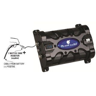 Planet Audio PC10F 10 Farad Capacitor with Digital Voltage Display and Blue Illumination : Capacitor Car Audio : Car Electronics