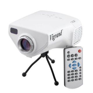 Vigrand 2013 latest Projector 50 Ansil Lumens HDMI Multimedia Portable Mini HD LED LCD Projector Cinema Theater with Music Photos Videos Compatible with for Iphone 4/4s,ipad,samsung Galaxy I9300,n7000,i9100,Support VGA/USB/SD/AV/HDMI/EF Interfacewith Alumi