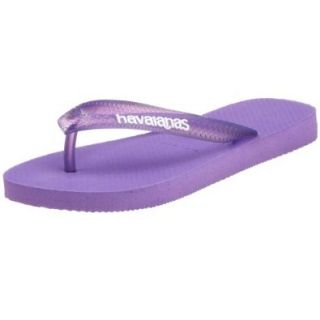 Havaianas Women's Logo Jelly Flip Flop, Violet, 41/42 BR/11 12 M US: Sandals: Shoes