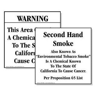 California Prop 65 Chemical Cause Cancer Sign CAWE 9802 9824  Hazmat : Business And Store Signs : Office Products