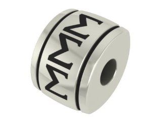 Sigma Sigma Sigma Barrel Sorority Bead Charm Fits Most Pandora Style Bracelets. Check to See If We Have Your University Bead Also. In Stock, Ships Fast.: Jewelry