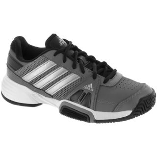 adidas Barricade Team 3 Junior Gray/Silver Metallic/Black: adidas Junior Tennis