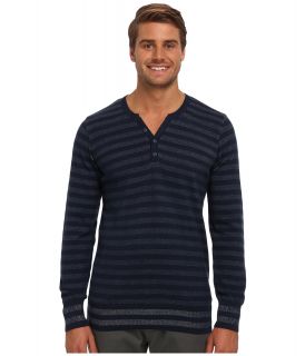 Mavi Jeans Striped Sweater Mens Long Sleeve Pullover (Blue)