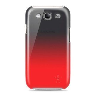 Belkin Shield Fade Case / Cover for Samsung Galaxy S3 / S III (Black / Red): Cell Phones & Accessories