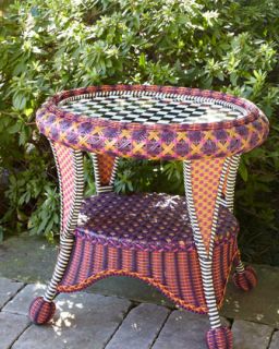 Sunset Outdoor End Table   MacKenzie Childs