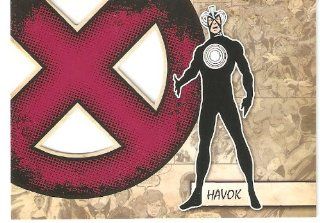2011 Marvel Beginnings X Men Die Cut #X20 Havok (Insert Card)(Non Sport Comic Trading Cards)(Upper Deck   Series 1) Toys & Games