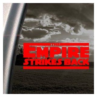 THE EMPIRE STRIKES BACK STAR WARS Red Decal Car Red Sticker: Automotive