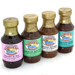 Marinade Bay Marinades and Grilling Sauces   Ginger Teriyaki (8 ounce) : Grocery & Gourmet Food