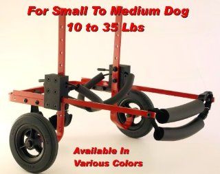 Dog Wheelchair   for small to medium size dogs   Color Red   For Dogs between 15 35 Lbs : Pet Health Care Supplies : Pet Supplies