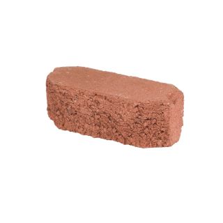 Oldcastle Fulton Red Double Split Retaining Wall Block (Common: 12 in x 4 in; Actual: 12 in x 4 in)