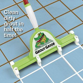 Grout Gator  Easily Clean Grout Dirt Lime Between Tiles  Attachable Sponge   Tools