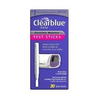 Clearblue 30 Easy Fertility Ovulation Monitor Test Sticks Detects Both Lh and Estrogen Hormones 100% Natural and Non invasive 99% Accurate: Health & Personal Care