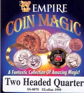 Realistic Looking Quarter With Heads On Both Sides   Double Headed Quarter: Toys & Games