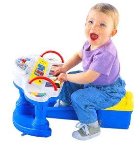 Fisher Price Rock & Play Piano: Toys & Games