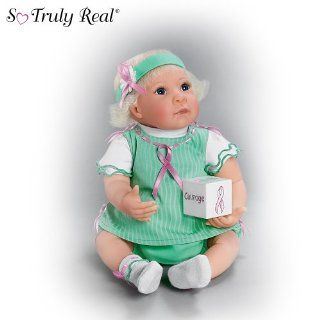 Linda Murray Breast Cancer Support Lifelike Baby Doll: Keep Courage For The Cause by Ashton Drake: Toys & Games