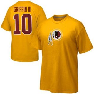 Nike Robert Griffin III Washington Redskins Replica Name & Number Player T Shirt   Gold