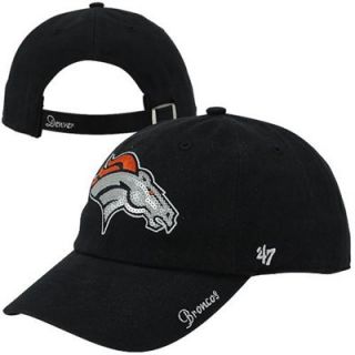 47 Brand Denver Broncos Ladies Sparkle Slouch Adjustable Hat   Navy Blue