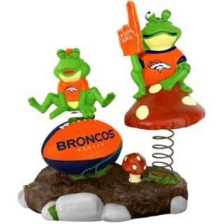 Denver Broncos Springy Frog Garden Figurine