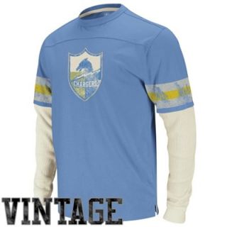 San Diego Chargers Vintage Thermal Long Sleeve T Shirt   Powder Blue