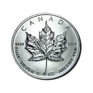Canadian 2009 Silver Maple Leaf Canada 2009 guaranteed by the Royal Canadian Mint to contain .9999 of pure silver Canadian Silver Maple Leaf and Queen Elizabeth Ii Ounce of 99.99% Fine Silver: Everything Else