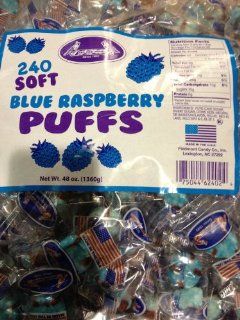 Red Bird Brand Blue Raspberry Puffs 240count bag  Candy Mints  Grocery & Gourmet Food