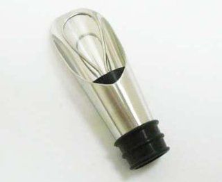 Stainless Steel Wine Bottle Pourer and Stopper: Kitchen & Dining