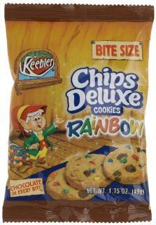 Keebler Bite Size Rainbow Chips Deluxe Cookies, 1.75 Ounce Single Serve Packs (Pack of 60) : Chocolate Chip Cookies : Grocery & Gourmet Food