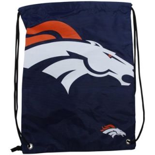 Denver Broncos Big Logo Drawstring Backpack   Navy Blue